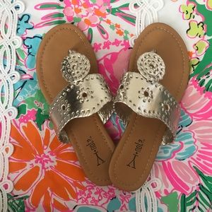 Gold Jack Rogers Look Alike